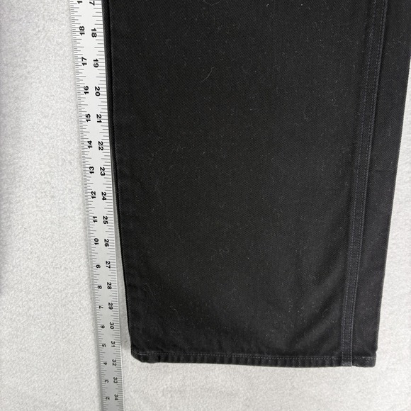 Veronica Beard Jeans Womens 25 Black Taylor Relaxed Wide Leg High Rise Denim - Picture 10 of 14